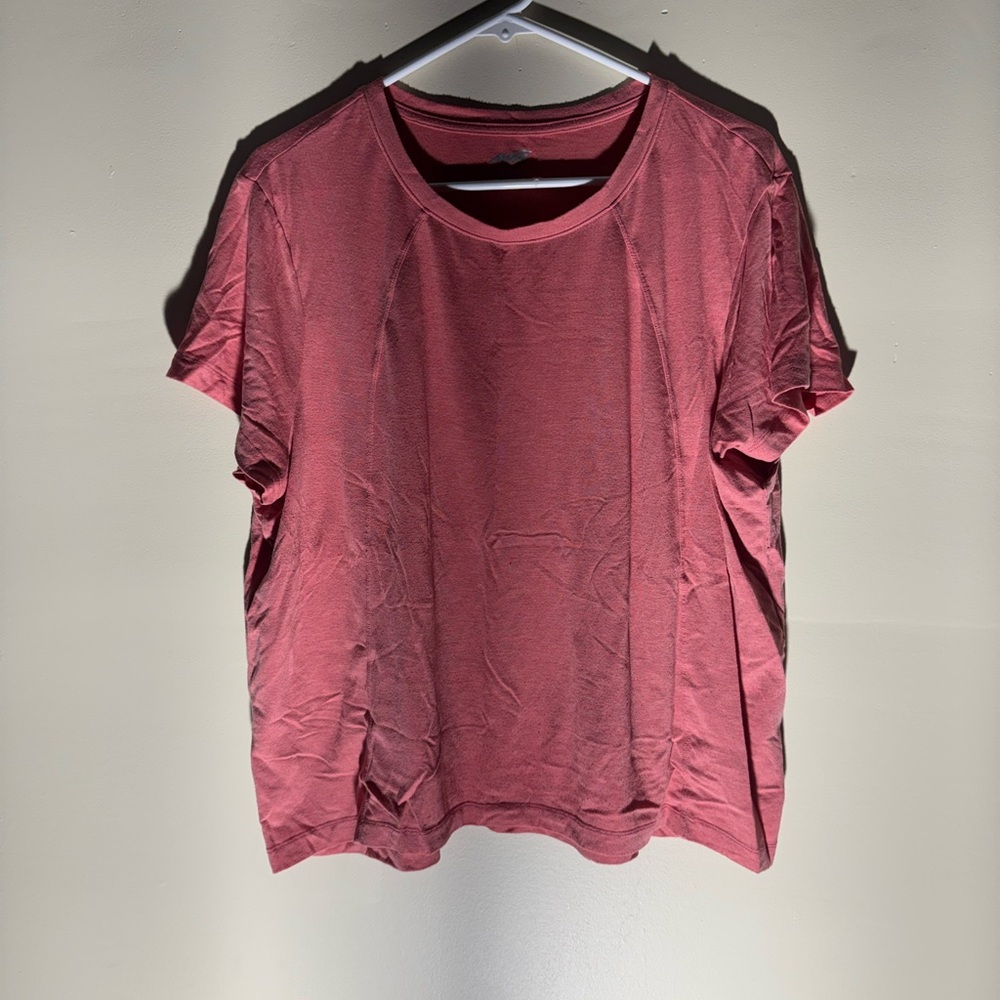 Avia Active Short Sleeve Performance Top Size XXL Pink